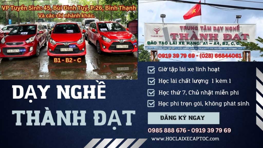trường dạy lái xe thành đạt